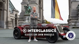 InterClassics Brussels 2024  Presenting 110 Years Maserati [upl. by Nauquf]