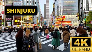 TOKYO JAPAN 🇯🇵 4K SHINJUKU — 1 HOUR Walking Tour [upl. by Sclater]