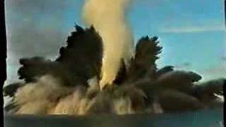 AWESOME VIDEO of depth charge explosion [upl. by Rolat]