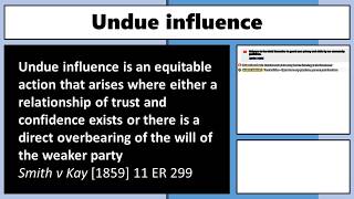 LA1106 Undue Influence [upl. by Lea]