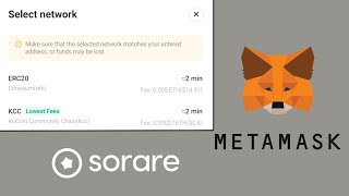 ETH to Metamask using the KCC Network How to find your EthereumSorare [upl. by Andria47]