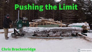 20 Woodland Mills hm126 Portable Sawmill  Biggest Log I Have Cut Yet [upl. by Uliram]