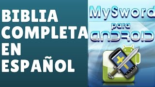 Como Instalar MySword en Español para Android Biblia Completa con Modulos en Español [upl. by Kcinnay]