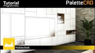 Palette CAD 9 Tutorial  Korpuskonfigurator   Fugenkorrektur [upl. by Tessler]