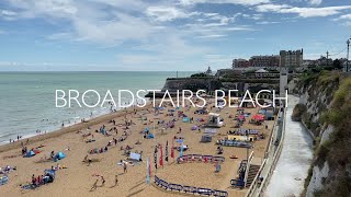 Broadstairs Beach  Walking around Broadstairs Beach Kent [upl. by Weisbart494]