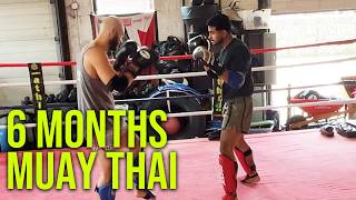 Muay Thai Sparring After 6 MONTHS of Training Raw Rounds [upl. by Ule]