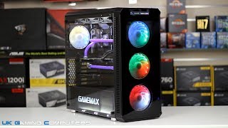 Game Max Moonstone RGB Glass PC Case Demo [upl. by Drarreg]