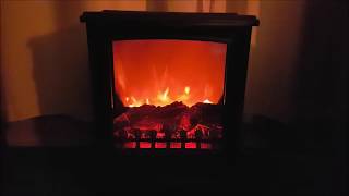 Devanti electric fireplace heater review [upl. by Leahcimaj]