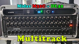 Midas M32CMidas DL32 multitrack [upl. by Azial]