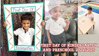 First Day of Kindergarten  Preschool Back to school 2024 2025 Kindergarten school viralvideo [upl. by Sandra]