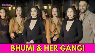 Bhumi Pednekar Oozes Elegance in a Stunning Saree Appearance  Video [upl. by Ennairac]