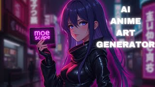 BEST amp FREE AI Generators for Anime  Make Professional Anime Art  MOESCAPE AI [upl. by Radke]