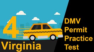 Virginia DMV Permit Practice Test 4  2018 [upl. by Nereil]