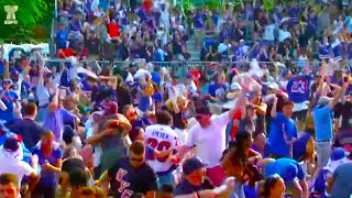 New York Ranger Fans Celebrating OT Winner in Central Park Reaction  Rangers vs Panthers Game 3 [upl. by Calendre840]