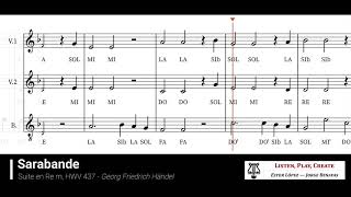 SarabandeGF Haendel con notas [upl. by Osicnarf249]