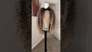 How to crochet wig with kinky Extensions braidstutorial fyp shots [upl. by Chemesh]