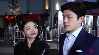 Alex and Maia Shibutani at the Tomb Raider Red Carpet [upl. by Noiro5]