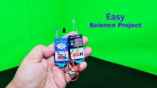 Easy Science Project With Infrared Emitter and IR Receiver  Electronic Project scienceproject [upl. by Ottavia]