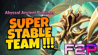 F2P PUNISHER ABYSS HARD SUPER SAFE TEAM  PC ABYSS HARD TEAM SUMMONERS WAR [upl. by Premer755]