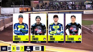 Heat 3  Oxford vs Redcar  CAB Direct KO Cup Semi Final 1st Leg  OXFORD SPEEDWAY TV 2024 [upl. by Maise]