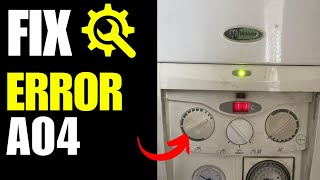 Vokera Boiler A04 Error  How To Fix [upl. by Murry108]