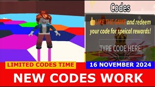 NEW CODES Color Block ROBLOX  LIMITED CODES TIME  NOVEMBER 16 2024 [upl. by Nnodnarb578]