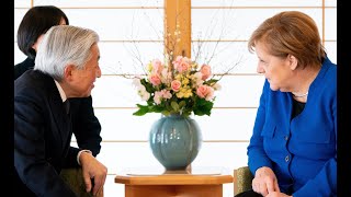 Merkel in Japan zwischen Kaiser und digitaler Zukunft [upl. by Ahsinrad]