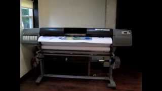 HP Designjet 5500PS UV 60quot LargeFormat Inkjet Printer [upl. by Hulton]