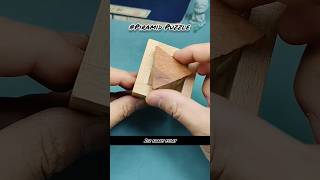 The Piramid Puzzle Solution 🤔mini wood toywood working art skillshand craft ideas shorts [upl. by Faith]