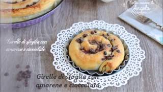 Girelle di sfoglia con amarene e cioccolato [upl. by Neerehs]