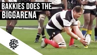 Bakkies Botha does the Biggarena and hits the post [upl. by Htaeh82]