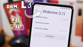 How To Get DRM Widevine L1 Back On Redmi K20 Pro From L3 To L1 [upl. by Derick117]