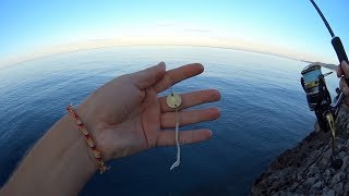 LOL Fishing experiments with a 10 cent coin 30052017 [upl. by Liana]