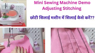 Mini Sewing Machine Demo [upl. by Pooley]