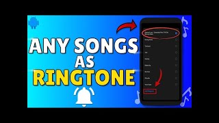 How To Make Any Song As Ringtone On Android  Set Any Song As Ringtone Easy [upl. by Akirdnahs]