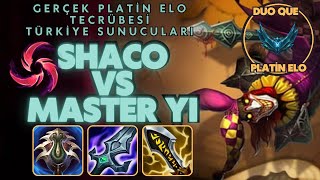 Platin Elo  Shaco vs Master Yi karşılaşması  Bölüm 190 [upl. by Ayik]