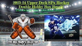 202324 Upper Deck SPx Hockey 2 Hobby Box Break Full Release Day Nice Boxes Great Auto [upl. by Homere]