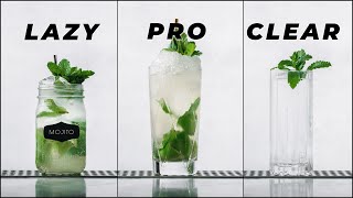 How to make a Mojito Cocktail Lazy Pro Clarified  How to make a clarified Mojito cocktail [upl. by Meli89]