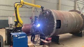 Combination of manual and machine welding in the manufacture of Shell and Tube Heat Exchangers [upl. by Odnavres374]