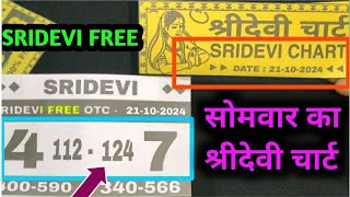 SRIDEVI MATKA  SRIDEVI NIGHT MATKA  SRIDEVI MATKA FIX TODAY  SRIDEVI MATKA FREE OTC [upl. by Natividad]