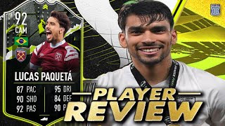 OMG😱 UPGRADED 92 SHOWDOWN PLUS PAQUETA SBC PLAYER REVIEW  TOTS  FIFA 23 Ultimate Team [upl. by Notyap453]