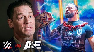 John Cena “Reigns is the greatest of all time” Roman Reigns AampE Biography Legends sneak peek [upl. by Dewayne]