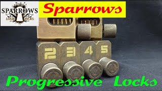 1155 Review Sparrows PROGRESSIVE Training Locks and Cutaways [upl. by Dana]