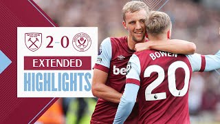 Extended Highlights  Bowen And Soucek Secure Win  West Ham 20 Sheffield United  Premier League [upl. by Adalia232]