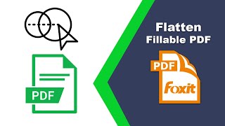 How to Convert a Fillable PDF to a Regular PDF in Foxit PDF Editor [upl. by Akerdna36]