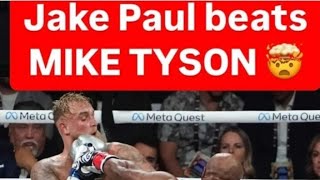 why Mike tyson lose to Jake paul [upl. by Yong]