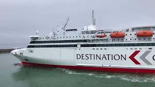 Gotland ferry departing Visby in Sweden [upl. by Anavi]