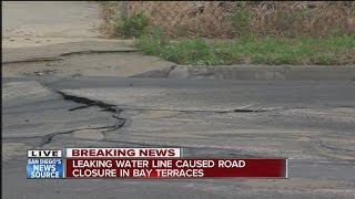 Water leak creates sinkhole in Bay Terraces [upl. by Nuzzi]