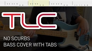 TLC  No Scrubs Bass Cover with Tabs [upl. by Weasner]