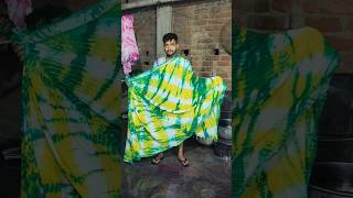 amezing skills dyeing prosess linen sarees linensarees cottonsarees [upl. by Nodnek]